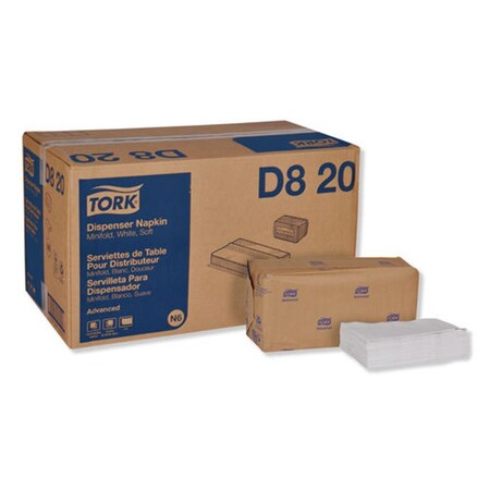 Kd TRK 13 x 12 in. 1-Ply Advanced Soft Minifold Dispenser Napkins; White, 6000PK KD3748044